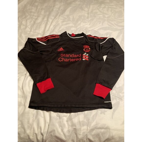 LIVERPOOL 2010 2011 TRAINING FOOTBALL SOCCER SWEATSHIRT ADIDAS P95514 SZ Med MEN - Picture 1 of 7